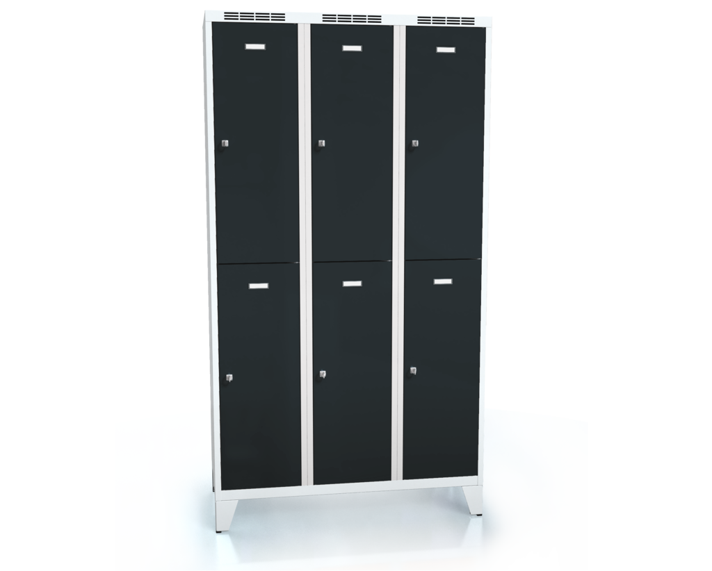  Divided cloakroom locker ALDUR 1 with feet 1920 x 1050 x 500